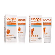 미국 Carpe 카르페 땀 발한 억제제 손 발 땀 풋 로션 40ml 2종 택1, 핸드 로션