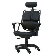 보비쥬 [체어로만] 뉴요추 듀얼 레자 의자 (착불), 블랙