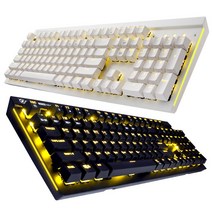 COX CK700 교체축 카일 광축 완전방수 LED 게이밍 기계식키보드, 블랙/클릭