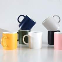 위즈라인 무광 머그컵 400ml, 블랙, 1개