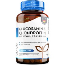 뉴트라비타 글루코사민 콘드로이친 180정 2개월분 Nutravita Glucosamine Chondroitin, 1개, 기본