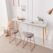 몬스 1800 세라믹 골드 키높은 홈바 테이블 CNM158C