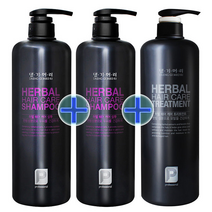 댕기머리 프로페셔널 허벌 헤어 케어 샴푸 2개 + 트리트먼트 1개 NEW