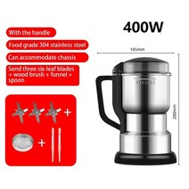 전동 커피그라인더 400W 304/316Stainless Steel High-power Coffee Bean Grinder Cereal Nuts Spices Grai, 04 400W2_02 EU