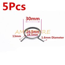5Pcs 도어 핸들 스프링 내부 레버 노브 래치 교체 코일 비틀림 수리 용, 30 1.6x30x12mm