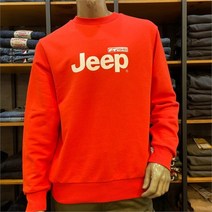 지프 JEEP NC10 남녀공용 기본로고 맨투맨 JM6TSU851 RD (7461337)