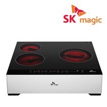 SK매직 3구 빌트인 전기레인지 ERABT300M 하이라이트, ERABT300M(높은스탠드포함)
