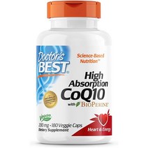 (1일배송) 앱솔션 닥터스베스트 캡 하이 베지 200mg CoQ10, 180개입 × 1개