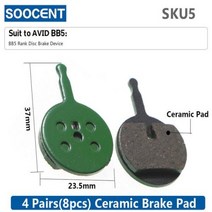 4 쌍 8pcs MTB 자전거 유압 디스크 도자기 브레이크 패드 시마노 SRAM AVID HAYES Magura 자전거 부품 자전거 액세서리