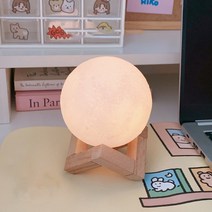 브루이 무드등 달모양 10cm, 화이트