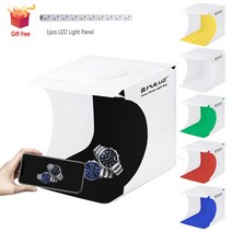 PULUZ 1 패널 미니 접이식 라이트 박스 토이 스튜디오 DSLR 카메라 Sftbx LED 빈티지 매장용 키트, 02 2 PCS Lightbox
