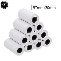 인쇄 출력 1 롤 57x30mm 열 용지 인화지 미니 포켓 포토 프린터 금전 등록기 핸드 계정