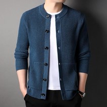 자켓형가디건 남자 니트 간절기 카디건 라운드넥 남친룩 단정한 A07
