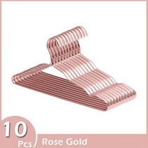 알루미늄 합금 옷 걸이 10pcs 옷걸이 Anti-slip 원활한 금속 건조 랙 옷장 주최자 의류 옷걸이코트 랙인디언행어바지걸이헹거, SCYJ-Pink-10