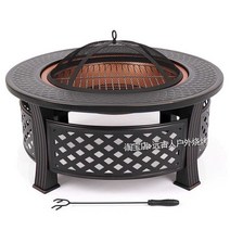 야외바베큐 테이블 숯불 그릴 다기능 테라스 레저, 표준 + 커버