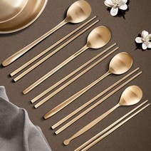 CLL 수저 1인세트 방짜유기 젓가락 숟가락 부부 티포크 놋, 민자남성1인세트