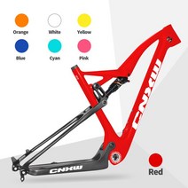 풀 서스펜션 29 카본 프레임 워크 MTB 100mm 스루 액슬 부스트 148mm 자전거 29er, [01] CNXW Black Frame, [02] M 142 and 135mmMatte