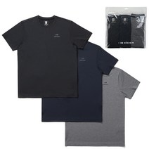 아이더 흡습 속건의 폴리 스판 소재를 사용한 3 PACK (3 팩) 반팔 라운드 티셔츠 DMU21243