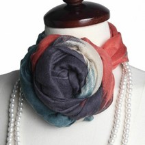 욜로도매 수채화 머플러 봄 W042AA8 B105 여성 목도리 스카프 여자 머플러 스카프 숄