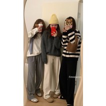 핑크색니트 im반지퍼 라펠카라 구덩이 여자스웨터 겨울니트스커트 이너에 부드러운 찰 이너니트 맨투맨 자투리목재