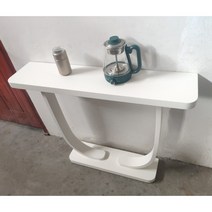 폭좁은코솔 엔틱 복도 장식장 얇은 복도장, 110x23x80cm 화이트