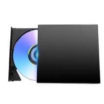 CD 플레이어 휴대용 노트북 외장 CD룸 리더기, 트레이 블랙(DVD 굽기읽기)Type-C 포함