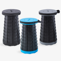 휴대용 폴딩 자바라 접이식 코끼리 만능 의자, 블랙, 원형 폴딩 의자