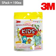 3M치실 키즈용안전치실 유아용치실 일회용치실 (5팩), 상세페이지 참조