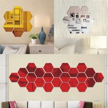 사랑할수박에 붙이는 안전 아크릴 거울 스티커, 실버3호(15.5cmx18cm))