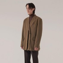 오버핏 레이어드 블레이저 (카키브라운)