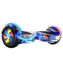 호버보드 성인용 롱인 드리프트 대리기사 전기스쿠터, 10인치 블루 플레임 [발광휠 +LED]36V
