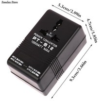 전장부품 스텝 위아래로 AC 110V/120V 220V/240V 2 방향 전압 변압기 전력 변환기 어댑터 220V 110V 100W, 01 -Size