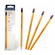 스테들러 134 옐로우 연필 HB 2B 12개입, HB 12개입