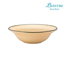 루전 대형 찬기 그릇 원형 옐로우 파스텔, 단품