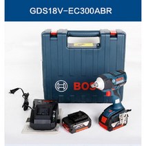 BOSCH 임팩 GDS18V-EC 300ABR 충전식 충격 렌치 다용도 임팩 전동스패너, 표준세트(인팩+2배터리+1충전기)