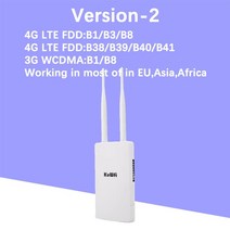 Kuwfi 방수 야외 4g 라우터 150mbps cat4 lte 라우터 3g4g sim 카드 wifi 라우터 모뎀 ip 카메라외부 wifi 범위 무선 lte usb 라우터 모뎀, 흰색-2