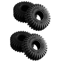 NATEFEMIN 네이트페민 4Pcs RC 휠 및 타이어 레이싱 오프로드 자동차 업그레이드 액세서리 SCX24 FCX24 TRX4M 118 124 Enduro24 마이크로 크롤러