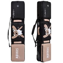 스키 스노우보드 가방 배낭 백 캐리어 146155165cm(내부 치수) 스노 (바퀴 |, 카키색 새끼 고양이