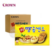 크라운 X28-[박스]땅콩 샌드372g 12입, 12개, 단품