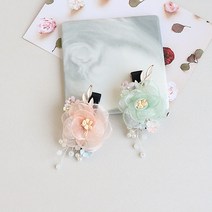 꽃삔 여리핏 코사지 여아 한복핀