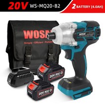 dcf887p2a 임팩드릴 WOSAI-MT 시리즈 20V 무선 전동 스크루 드라이버 155NM 브러시리스 모터 전기 임팩트, 08 WS-MQ20-B2_01 EU