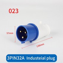 산업용 플러그 및 소켓 3P/4P/5 핀 전기 커넥터 32A ip44 방수 벽걸이 남성/여성 220V 380V, 01 3P 32A plug