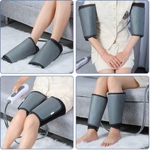 종아리 발 초음파 압축 마사지 기계new leg massager calf air 진동, 나는 플러그, 회색