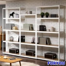 ForU580 슈랙 안전을 생각한 빅사이즈 앵글선반 7단 조립식앵글 선반 앵글 철제, 화이트