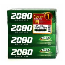 2080 시그니처 치약 토탈그린 150gx4개입 욕실용품 상쾌한치약 구강케어 안전한치약 구강관리 순한치약 치약 개운한치약 향좋은치약 기능성치약 구강청결