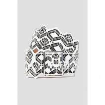 ALAÏA 알라이아 Studded two-tone laser-cut 가죽 벨트101088