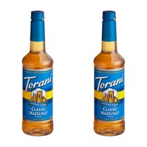 Torani 토라니 무설탕 클래식 헤이즐넛 시럽 750Ml 2개