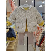 아가방[동아쇼핑점] 봄이월할인 /여자아기 가디건 점퍼 앙 깜찍해 ~너만봐도 봄이야 적당한 두께감 가벼움 양면활용 외출복 백일돌선물 귀염뽀작 여아러블리 모모리버서블퀄팅점퍼