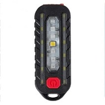 출차주의등 어깨경광등 경찰 태양광 차량용 LED 경찰 어깨 클립 가벼운 안전 경고등 USB 충전식 자전거, 01 A black Light