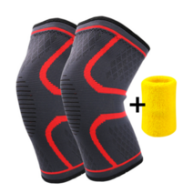 JOY NARA 스포츠 무릎보호대 2개 + 손목 보호대 세트